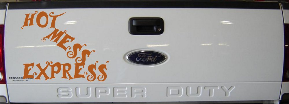 Hot Mess Express Car or Truck Window Decal Sticker