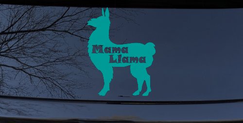 Mama Llama With Llama Silhouette Car or Truck Window Decal Sticker