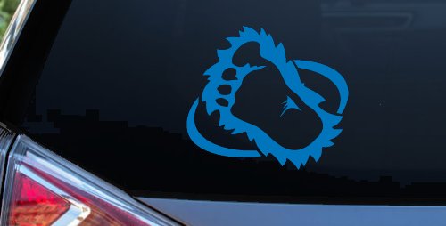 Bigfoot Imprint Footprint Car or Truck Window Decal Sticker