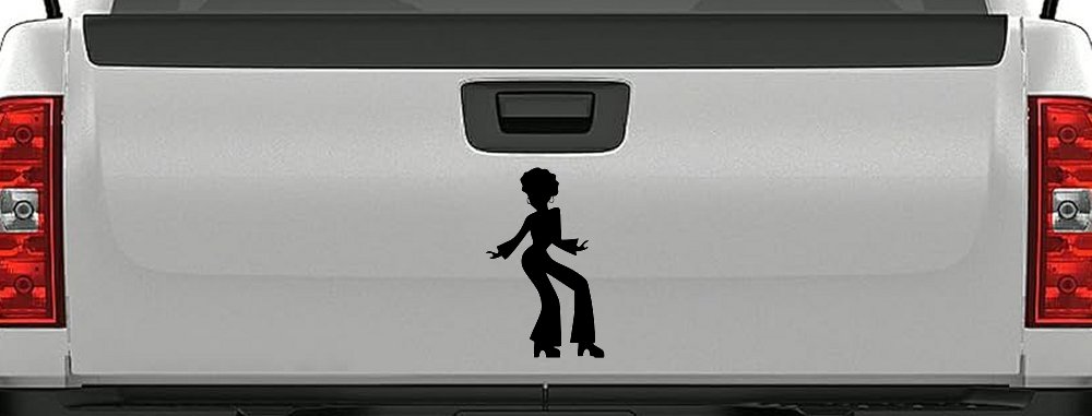 Disco Woman with a Fro Car or Truck Window Decal Sticker