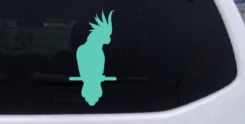 Cockatoo Bird Car or Truck Window Decal Sticker (Mint)