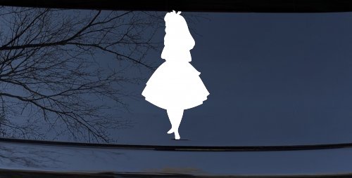 Alice in Wonderland Fairy Tale Car or Truck Window Decal Sticker