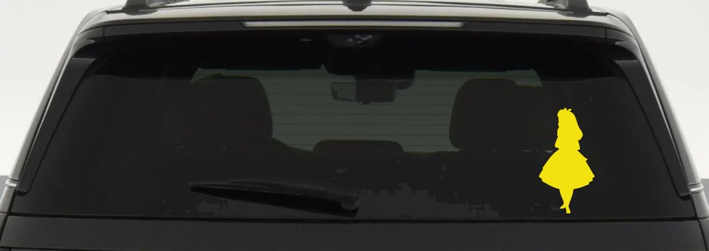 Alice in Wonderland Fairy Tale Car or Truck Window Decal Sticker