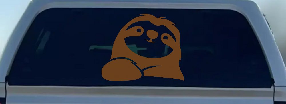 Happy Sloth Car or Truck Window Decal Sticker