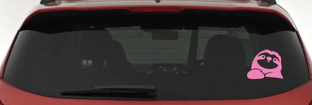 Happy Sloth Car or Truck Window Decal Sticker