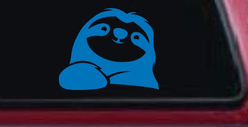 Happy Sloth Car or Truck Window Decal Sticker