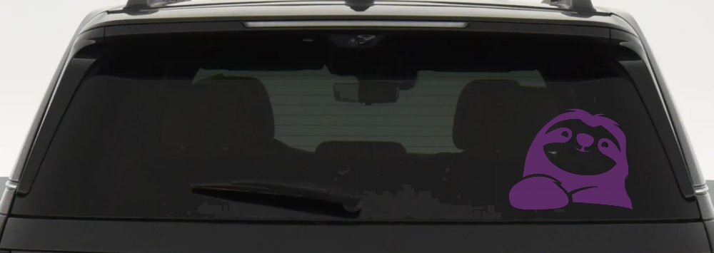 Happy Sloth Car or Truck Window Decal Sticker