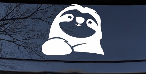 Happy Sloth Car or Truck Window Decal Sticker