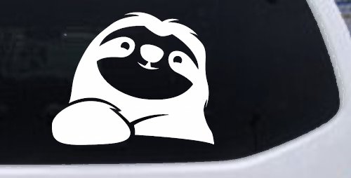 Happy Sloth Car or Truck Window Decal Sticker