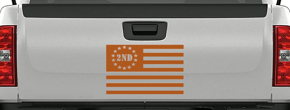 US United States Flag 2nd Amendment Pro Gun Guns Car or Truck Window Decal Sticker