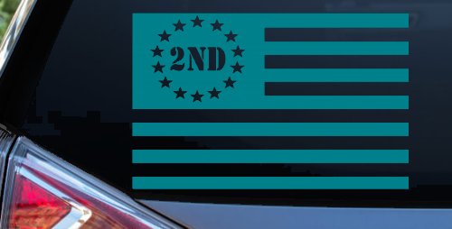 US United States Flag 2nd Amendment Pro Gun Guns Car or Truck Window Decal Sticker