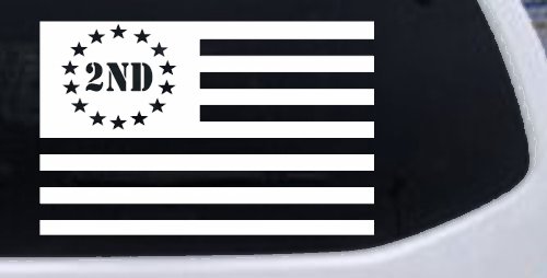 US United States Flag 2nd Amendment Pro Gun Guns Car or Truck Window Decal Sticker
