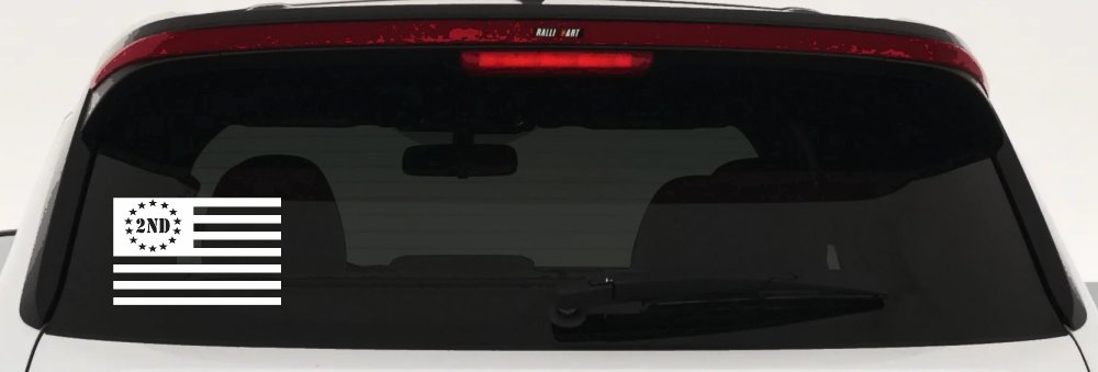 US United States Flag 2nd Amendment Pro Gun Guns Car or Truck Window Decal Sticker