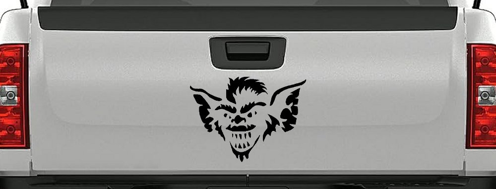 Stripe The Leader or Head Gremlin Car or Truck Window Vinyl Decal Sticker (Black)