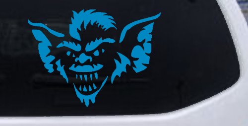Stripe The Leader or Head Gremlin Car or Truck Window Decal Sticker (Blue)
