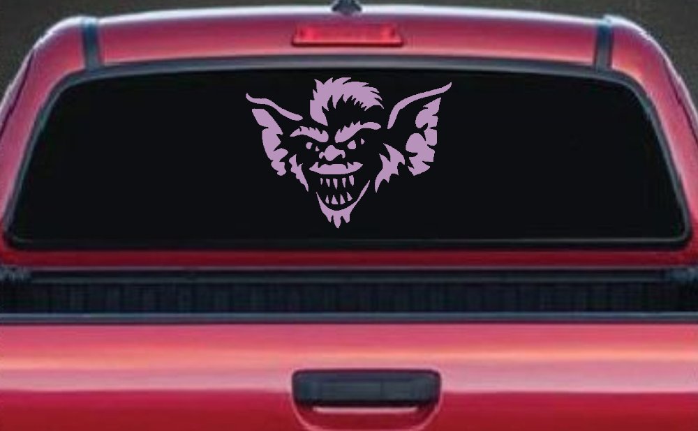Stripe The Leader or Head Gremlin Car or Truck Window Decal Sticker (Lilac)
