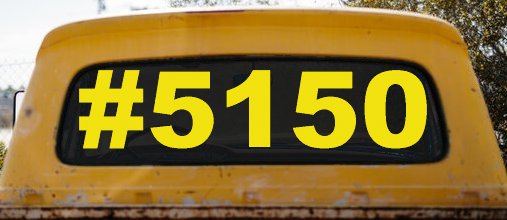 Hashtag 5150 Police code for Crazy Funny Car or Truck Window Decal Sticker