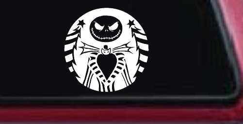 Jack Skeleton Nightmare Christmas Sci Fi Car or Truck Window Decal Sticker