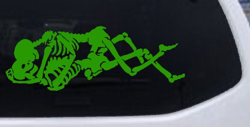 Skeleton Love Skulls Car or Truck Window Decal Sticker
