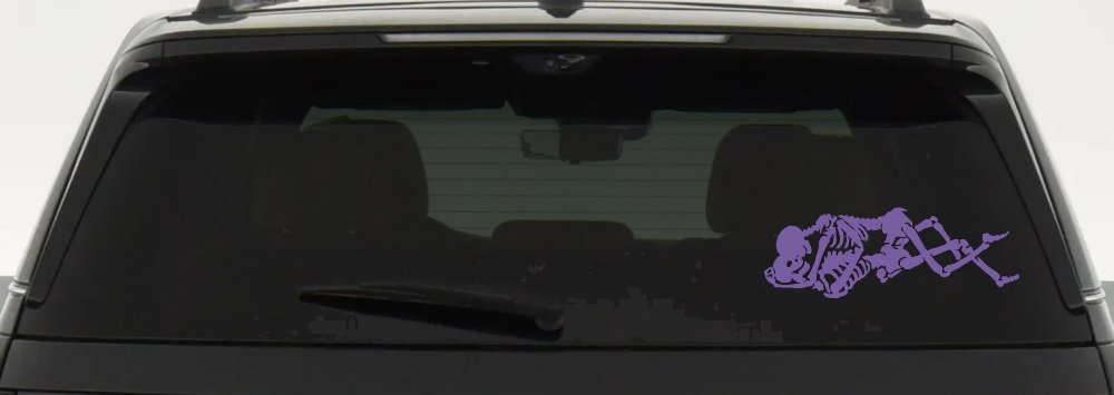 Skeleton Love Skulls Car or Truck Window Decal Sticker