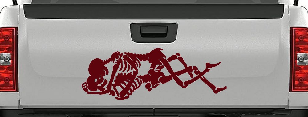 Skeleton Love Skulls Car or Truck Window Decal Sticker