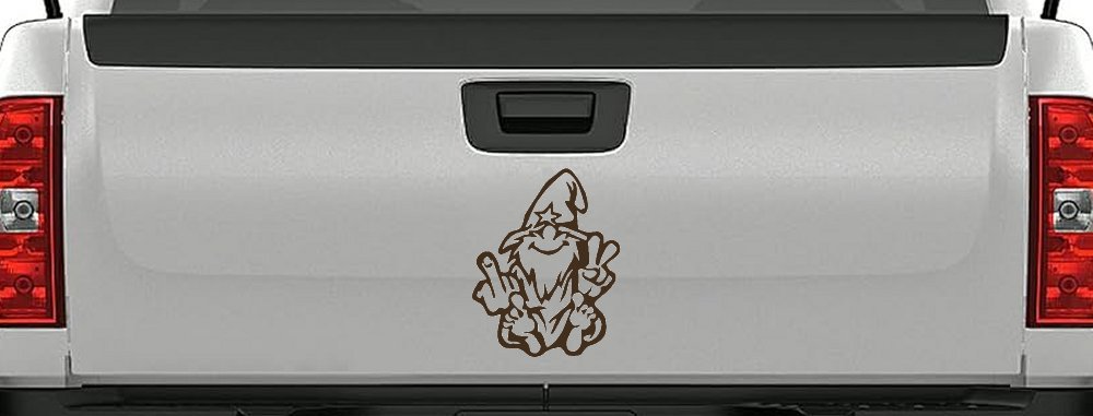 Wizard Shooting Bird and Giving Peace Sign Funny Car or Truck Window Decal Sticker
