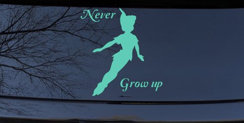 Peter Pan Never Grow Up Sci Fi Car or Truck Window Decal Sticker