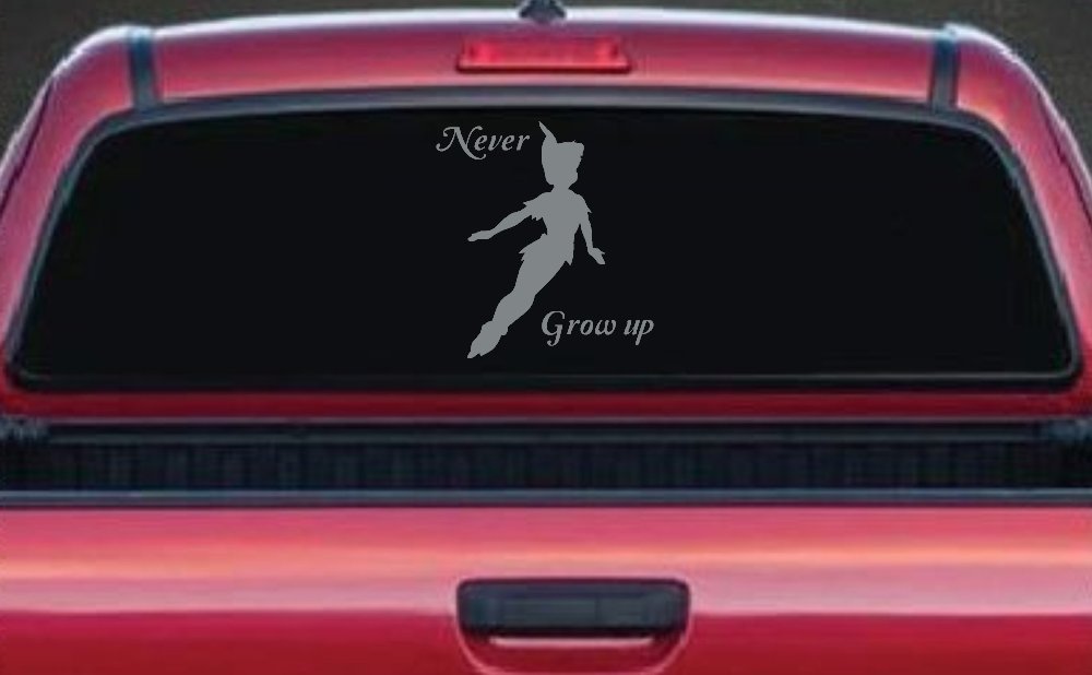 Peter Pan Never Grow Up Sci Fi Car or Truck Window Decal Sticker
