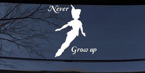 Peter Pan Never Grow Up Sci Fi Car or Truck Window Decal Sticker