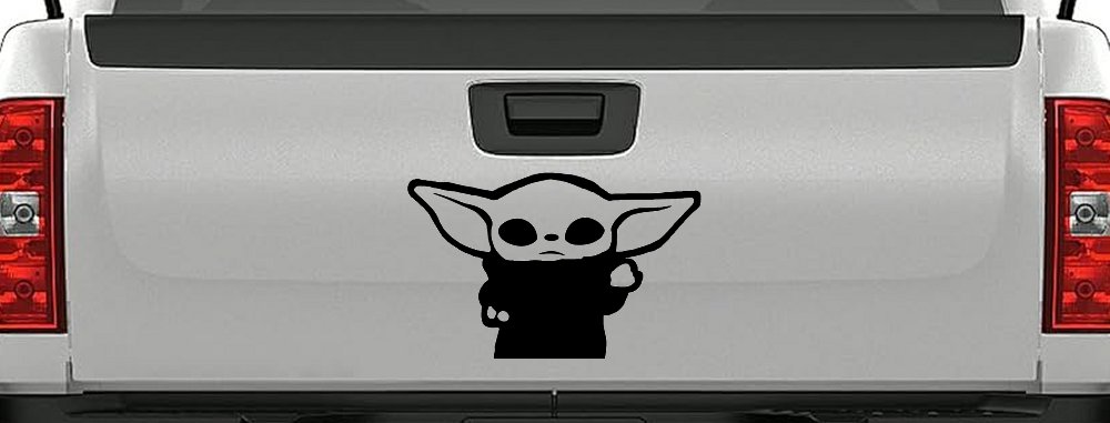 Baby Yoda Parody Car or Truck Window Decal Sticker