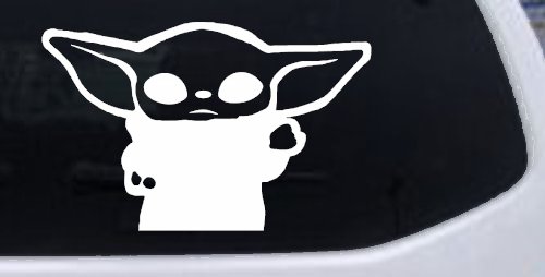 Baby Yoda Parody Car or Truck Window Decal Sticker