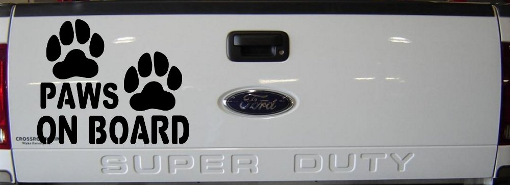 Paws On Board Dog or Cat Paws Car or Truck Window Decal Sticker