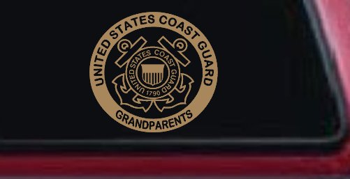 United States Coast Guard Grandparents Military Car or Truck Window Decal Sticker