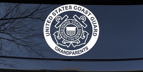 United States Coast Guard Grandparents Military Car or Truck Window Decal Sticker