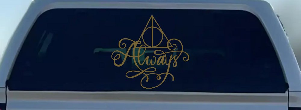 Deathly Hallows Always Sci Fi Car or Truck Window Decal Sticker