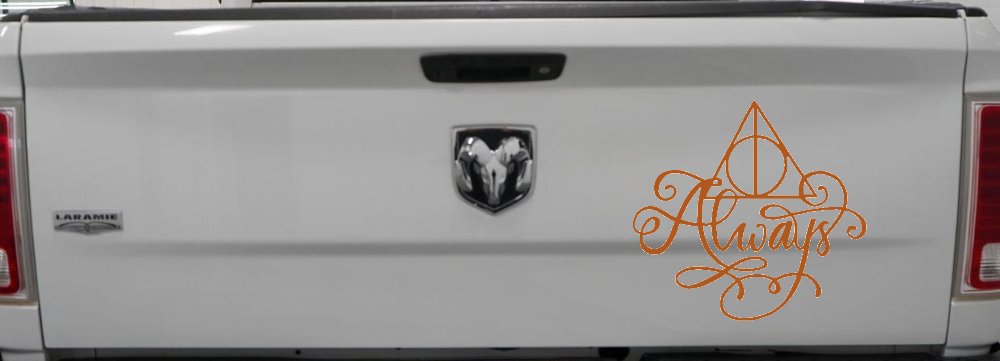 Deathly Hallows Always Sci Fi Car or Truck Window Decal Sticker