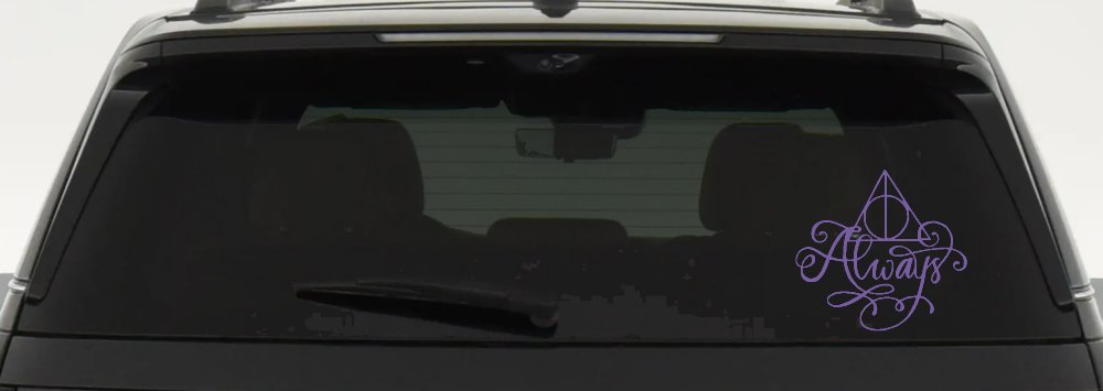 Deathly Hallows Always Sci Fi Car or Truck Window Decal Sticker