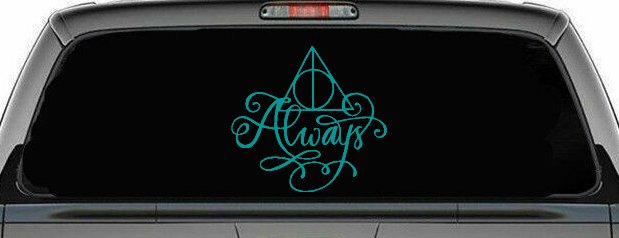 Deathly Hallows Always Sci Fi Car or Truck Window Decal Sticker