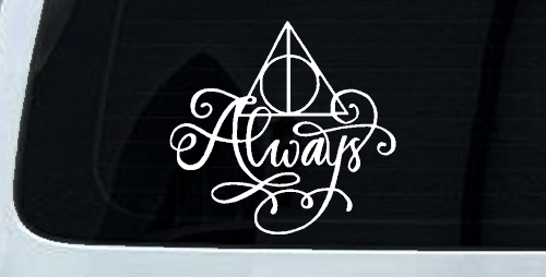 Deathly Hallows Always Sci Fi Car or Truck Window Decal Sticker