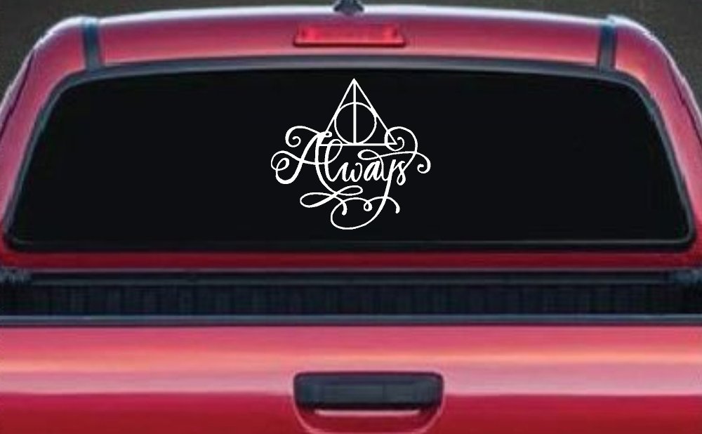 Deathly Hallows Always Sci Fi Car or Truck Window Decal Sticker