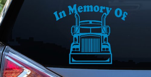 In Memory Of Truck Driver or Trucker Car or Truck Window Decal Sticker