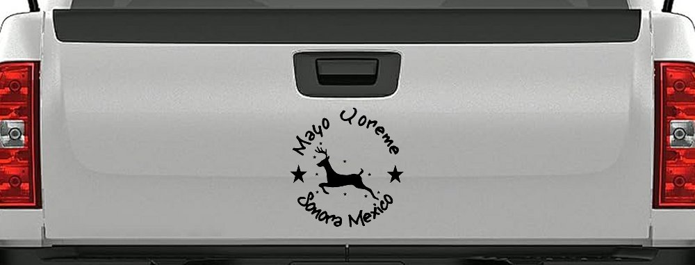 Mayo Yoreme Sonora Mexico Car or Truck Window Decal Sticker (Black)