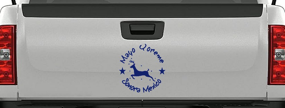 Mayo Yoreme Sonora Mexico Car or Truck Window Decal Sticker (Navy)