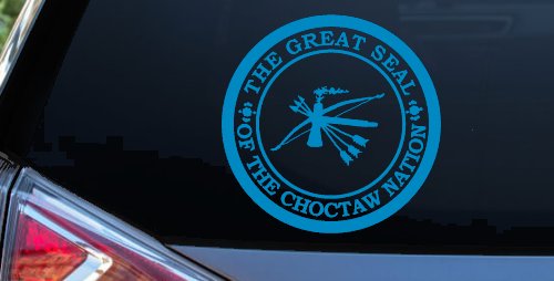The Great Seal Of The Choctaw Nation Native American Indian Car or Truck Window Decal Sticker