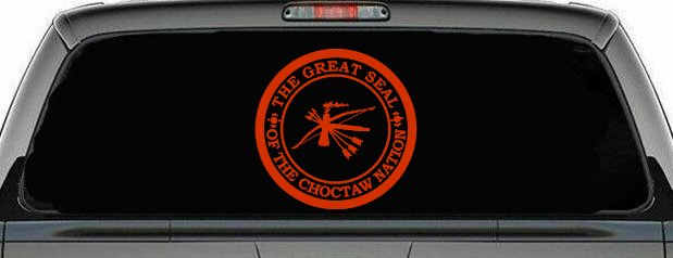 The Great Seal Of The Choctaw Nation Native American Indian Car or Truck Window Decal Sticker