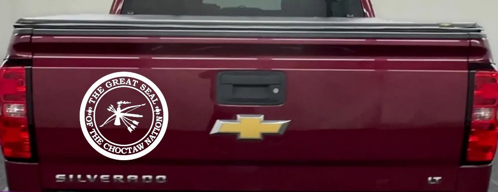 The Great Seal Of The Choctaw Nation Native American Indian Car or Truck Window Decal Sticker