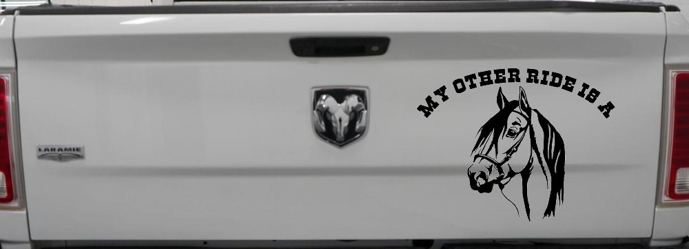 My other ride is a Horse Western Car or Truck Window Decal Sticker