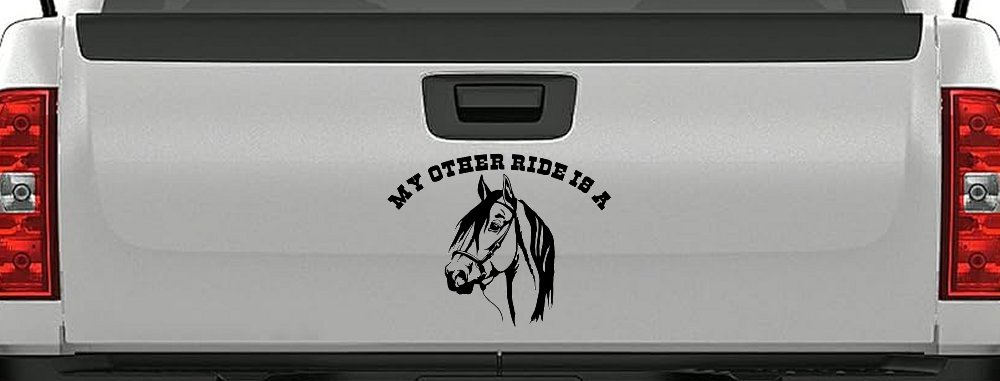 My other ride is a Horse Western Car or Truck Window Decal Sticker