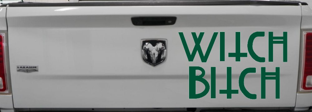 Witch Bitch Funny Car or Truck Window Decal Sticker
