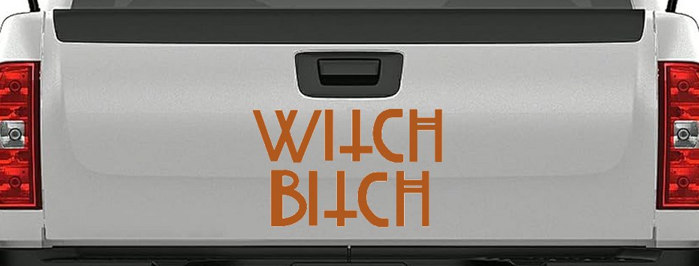Witch Bitch Funny Car or Truck Window Decal Sticker